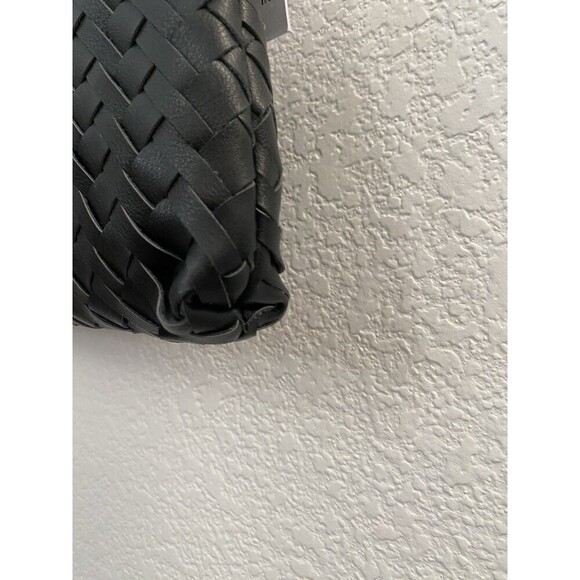 Walter Baker NEW NWT Margaux Black Soft Woven Vegan Leather Shoulder Handbag - Picture 10 of 12